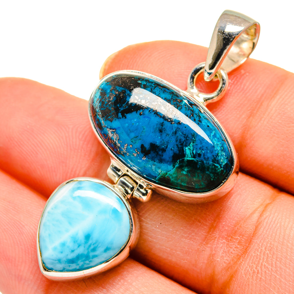 Shattuckite Pendants handcrafted by Anasilvercos - PD10373