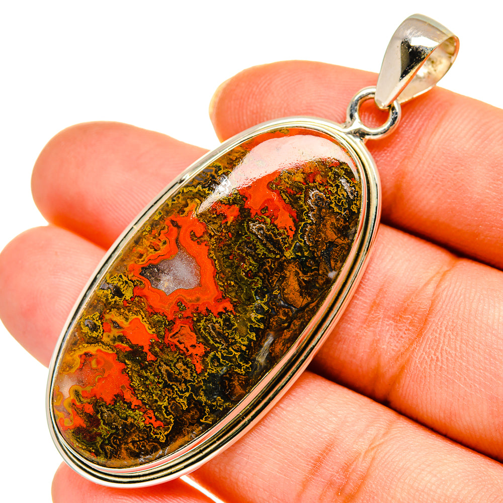 Moroccan Agate Pendants handcrafted by Anasilvercos - PD10402