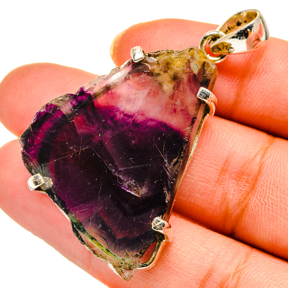 Fluorite Pendants handcrafted by Anasilvercos - PD10412