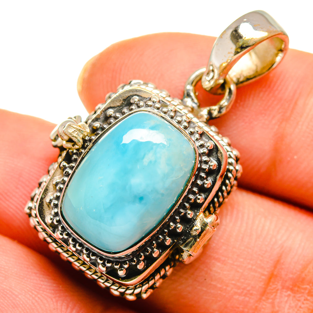 Larimar Pendants handcrafted by Anasilvercos - PD10420