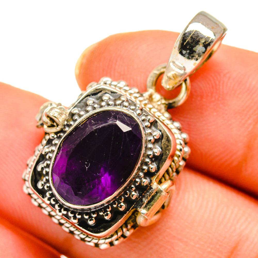 Amethyst Pendants handcrafted by Anasilvercos - PD10428