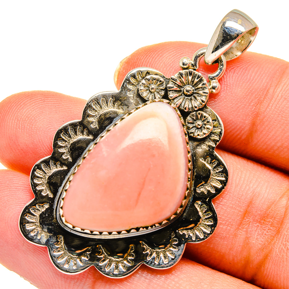 Pink Opal Pendants handcrafted by Anasilvercos - PD10440