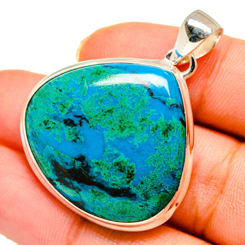 Chrysocolla Pendants handcrafted by Anasilvercos - PD10443