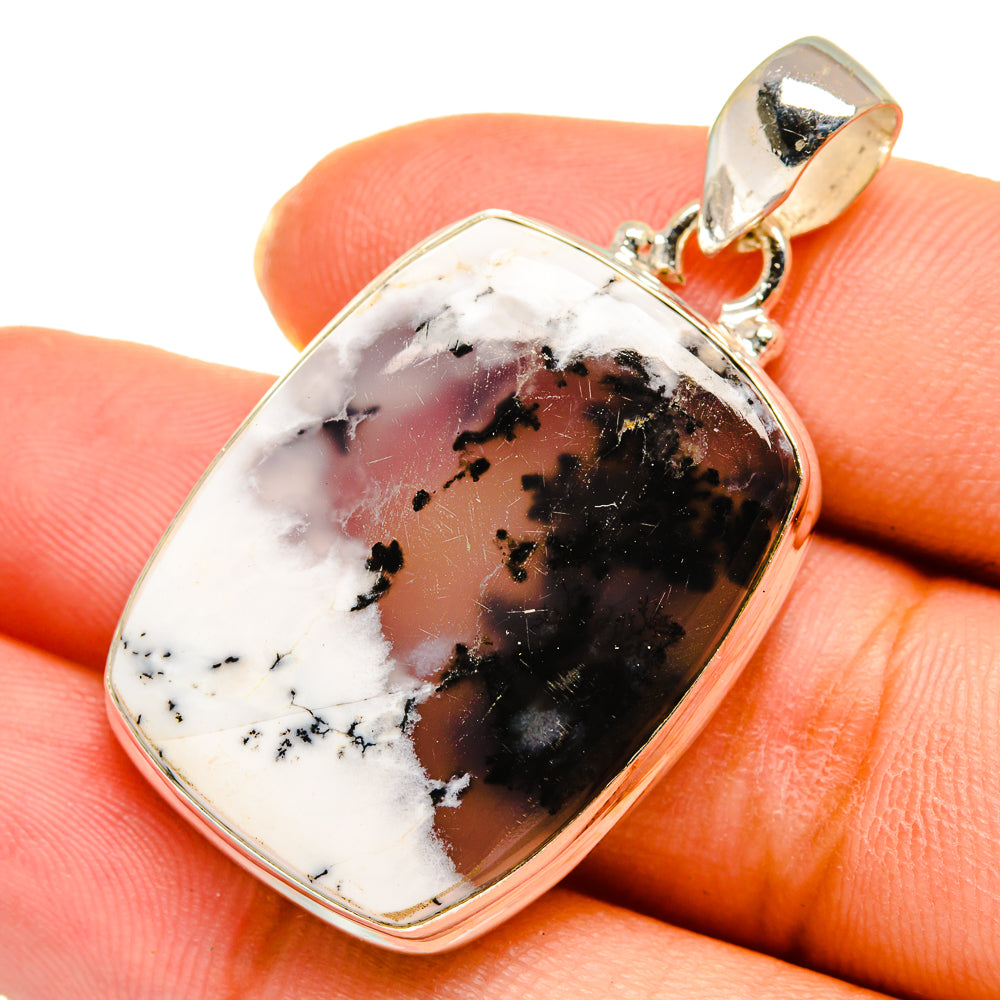 Dendritic Opal Pendants handcrafted by Anasilvercos - PD10445