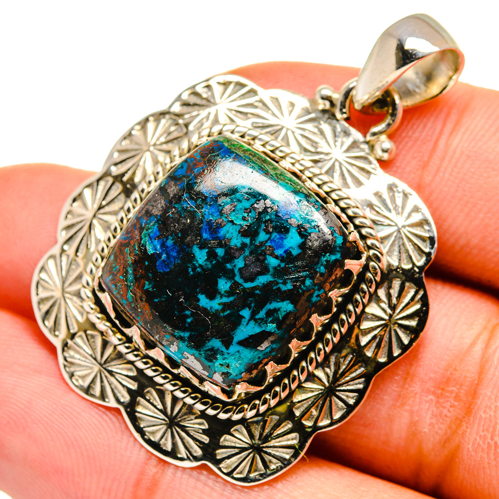 Shattuckite Pendants handcrafted by Anasilvercos - PD10455