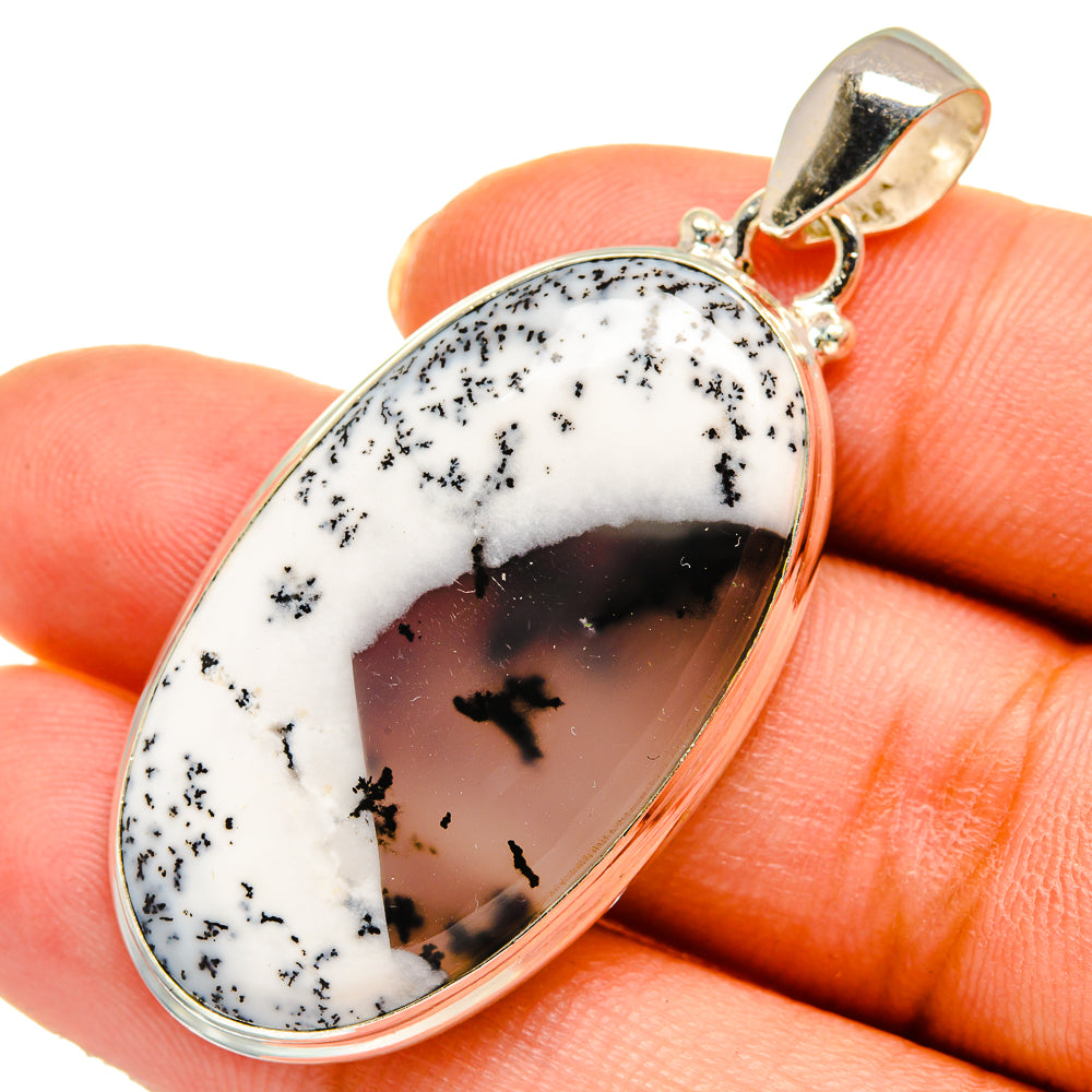 Dendritic Opal Pendants handcrafted by Anasilvercos - PD10456