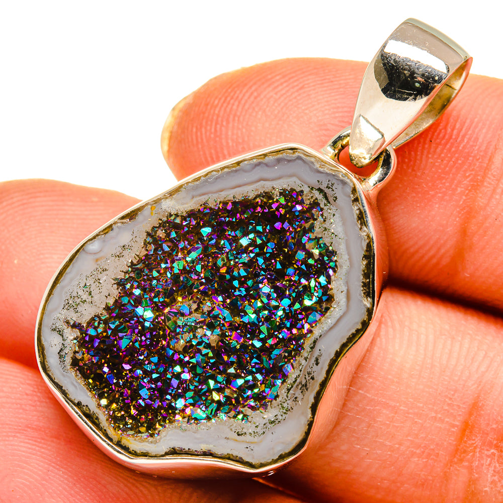 Ruby Zoisite Pendants handcrafted by Anasilvercos - PD10461
