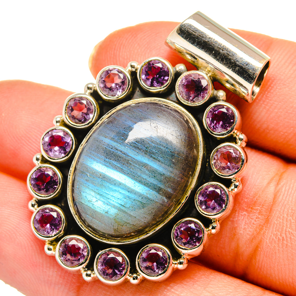 Labradorite Pendants handcrafted by Anasilvercos - PD10466