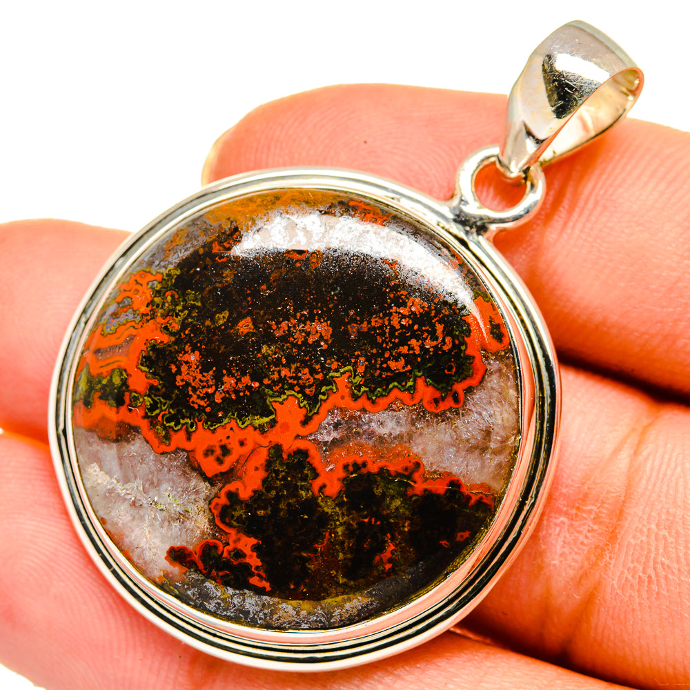 Moroccan Agate Pendants handcrafted by Anasilvercos - PD10470