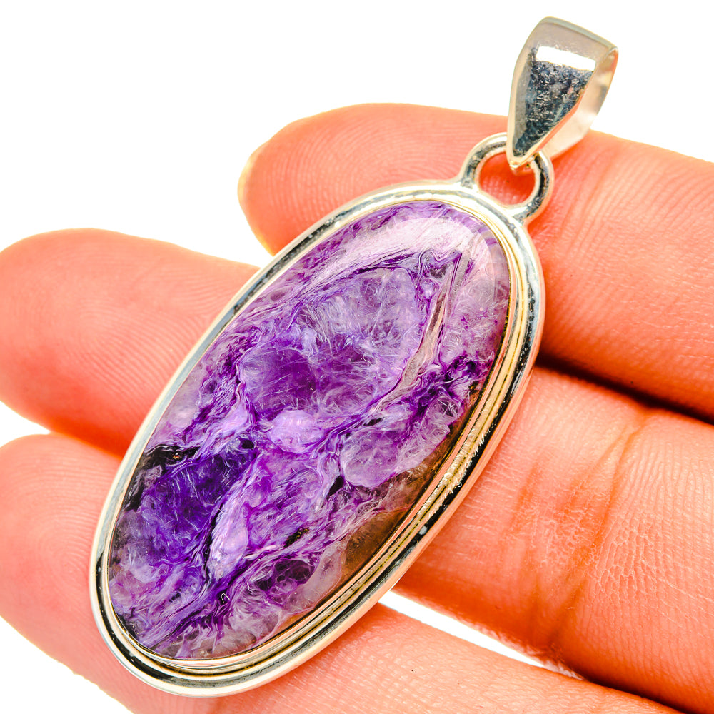Charoite Pendants handcrafted by Anasilvercos - PD10473