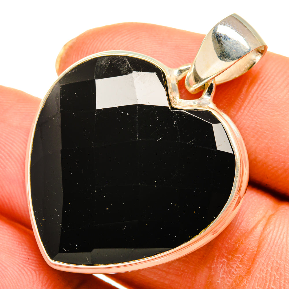 Black Onyx Pendants handcrafted by Anasilvercos - PD10478