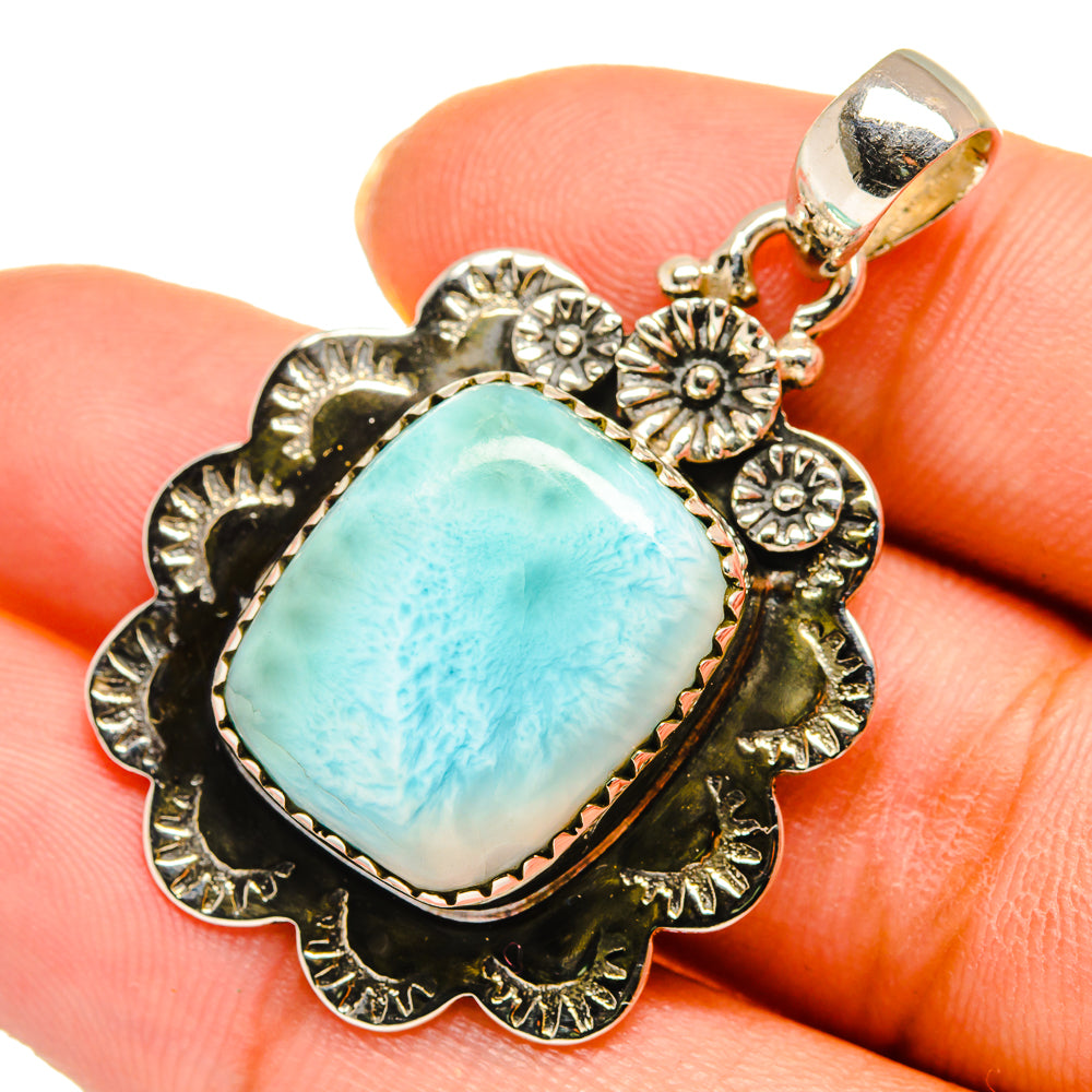 Larimar Pendants handcrafted by Anasilvercos - PD10480