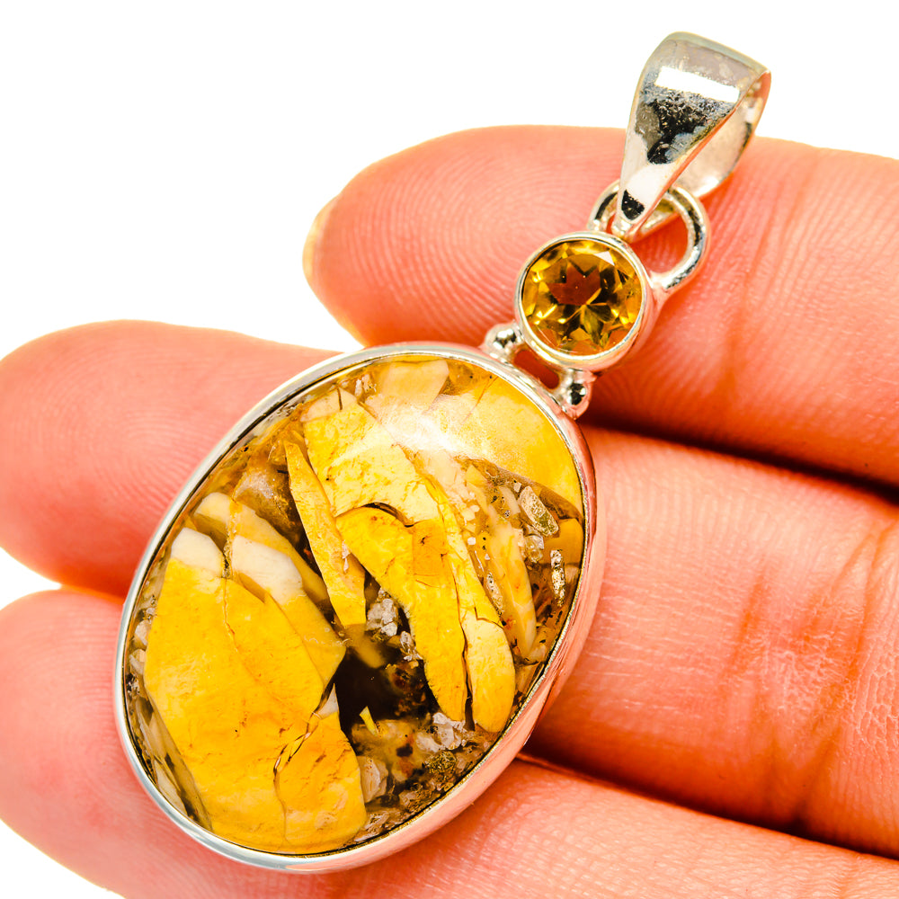 Brecciated Mookaite Pendants handcrafted by Anasilvercos - PD10481