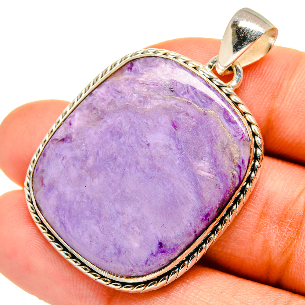 Charoite Pendants handcrafted by Anasilvercos - PD10496