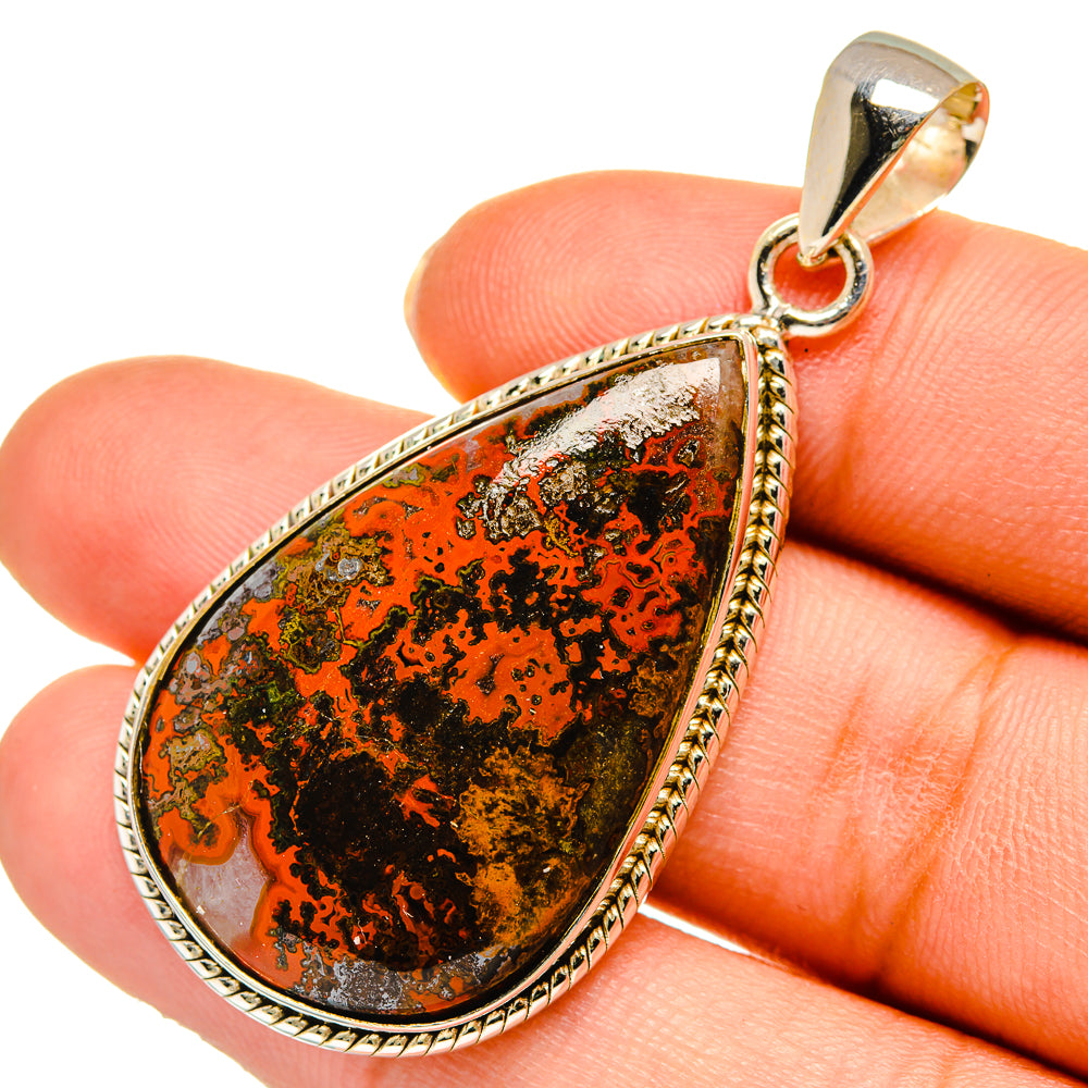 Moroccan Agate Pendants handcrafted by Anasilvercos - PD10520