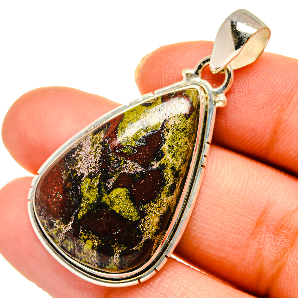 Dragon Blood Jasper Pendants handcrafted by Anasilvercos - PD10526