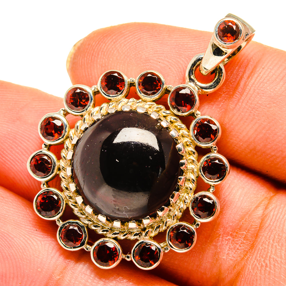 Garnet Pendants handcrafted by Anasilvercos - PD10531