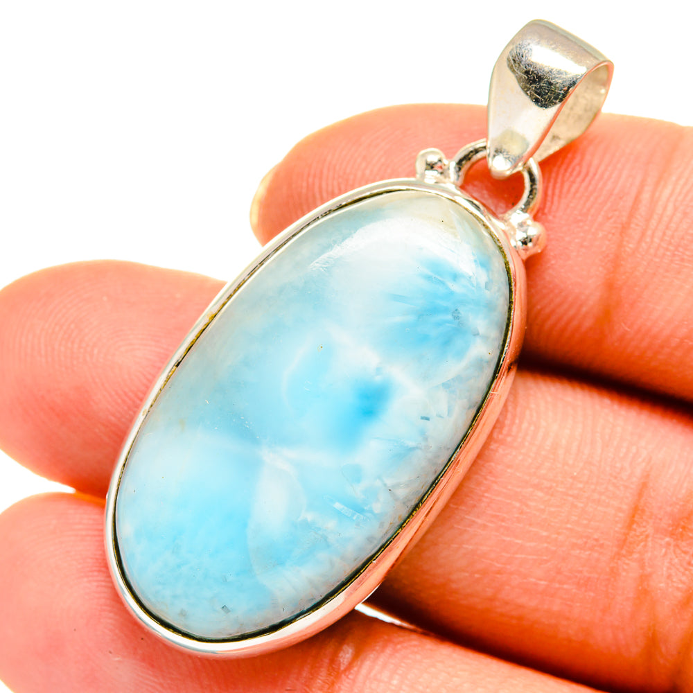 Larimar Pendants handcrafted by Anasilvercos - PD10543
