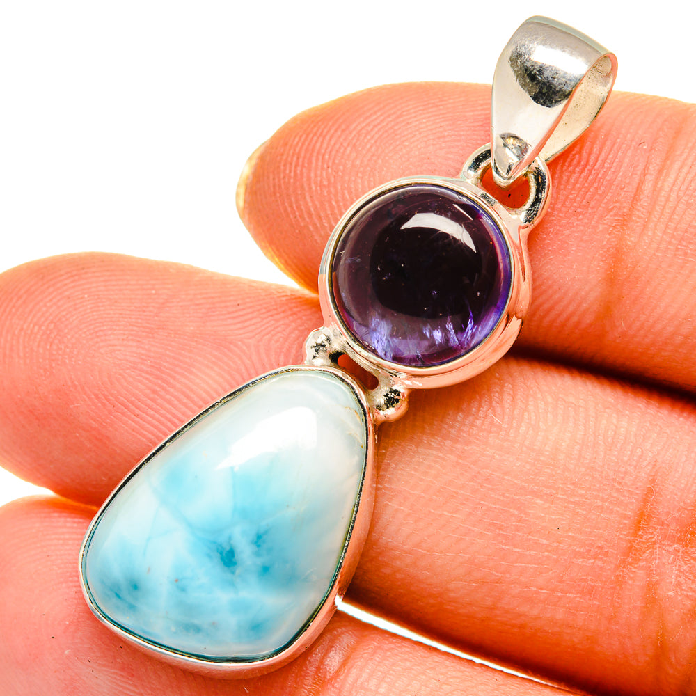 Larimar Pendants handcrafted by Anasilvercos - PD10553