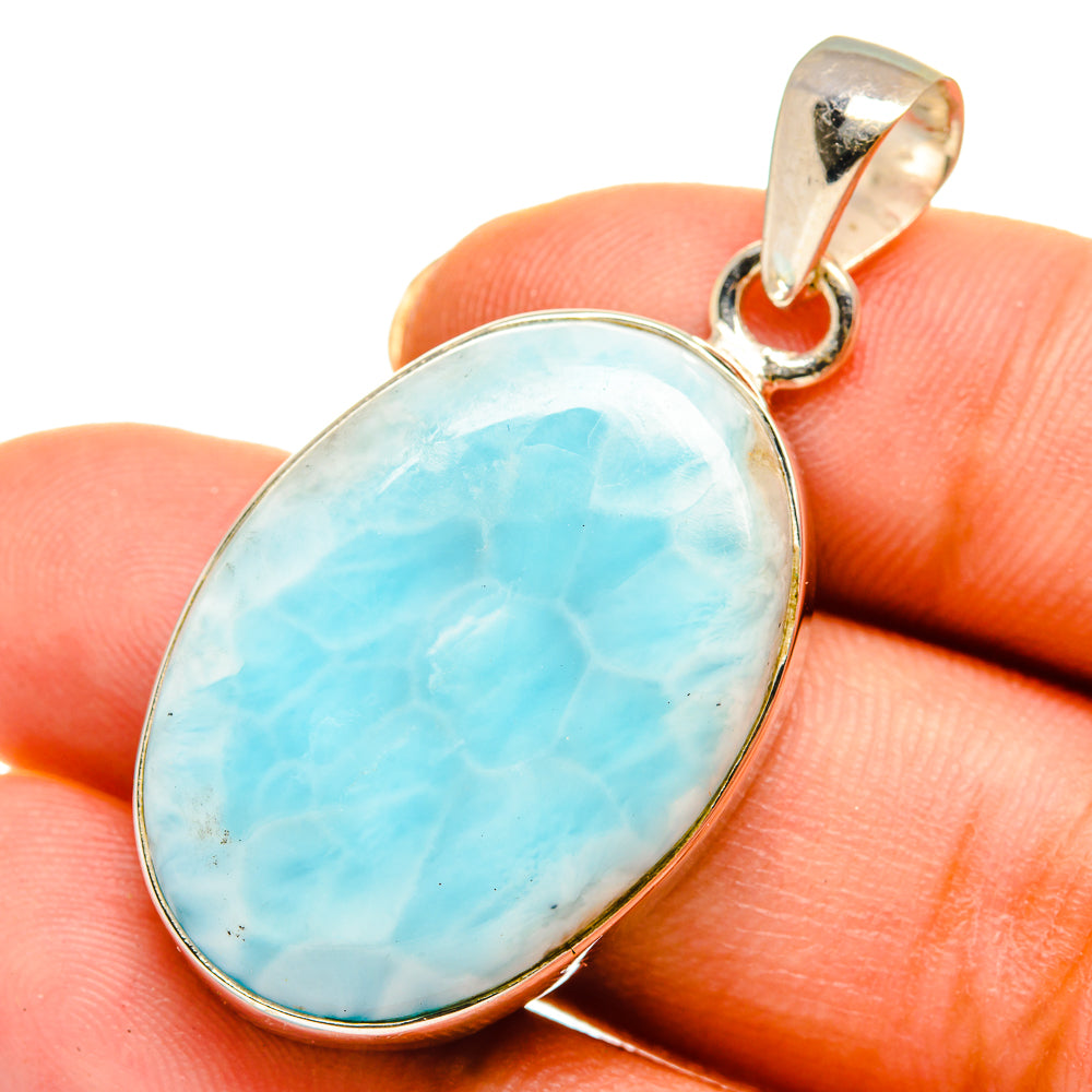 Larimar Pendants handcrafted by Anasilvercos - PD10555