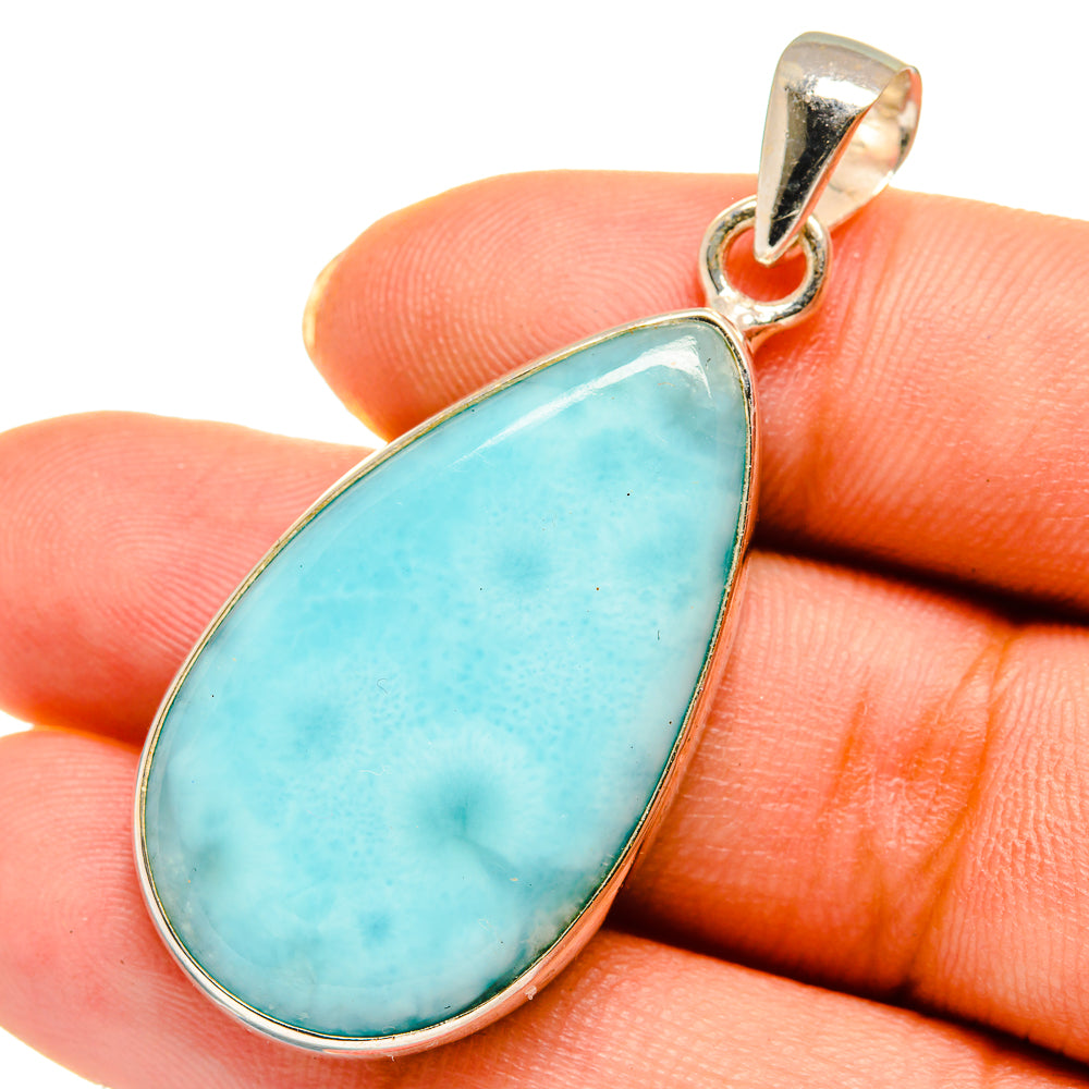 Larimar Pendants handcrafted by Anasilvercos - PD10556