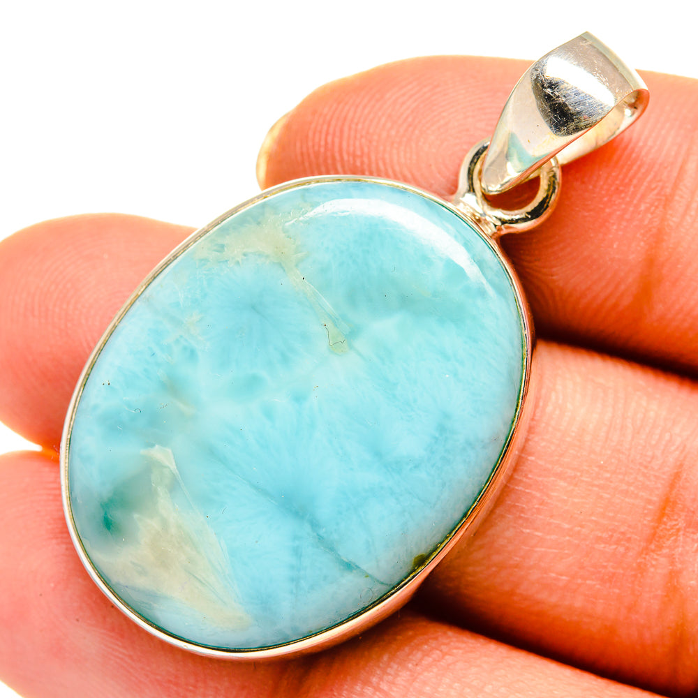 Larimar Pendants handcrafted by Anasilvercos - PD10559