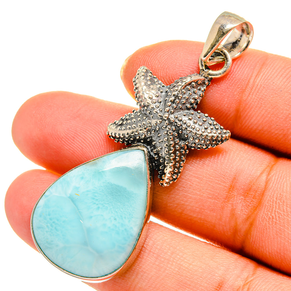 Larimar Pendants handcrafted by Anasilvercos - PD10560