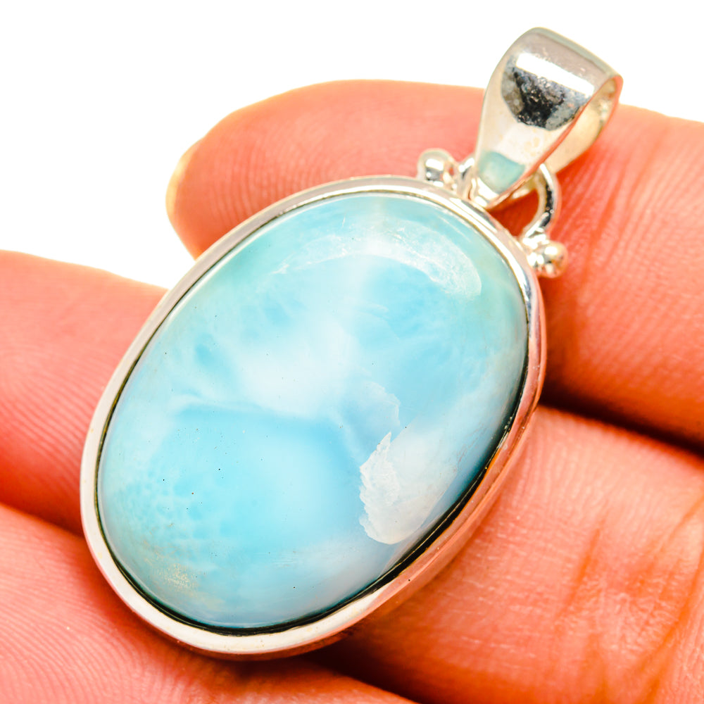 Larimar Pendants handcrafted by Anasilvercos - PD10570