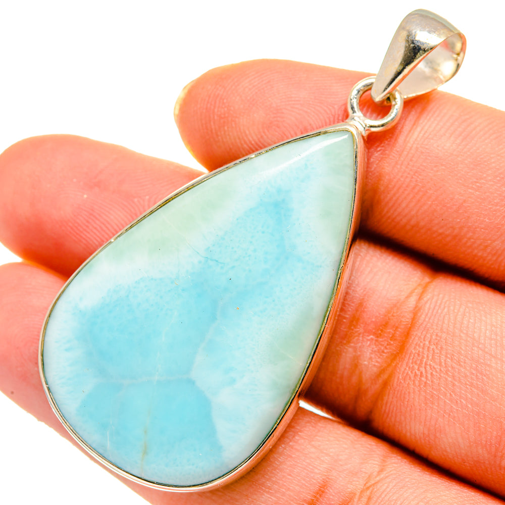 Larimar Pendants handcrafted by Anasilvercos - PD10573