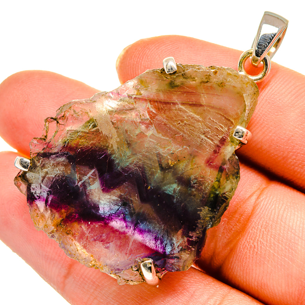 Fluorite Pendants handcrafted by Anasilvercos - PD10580