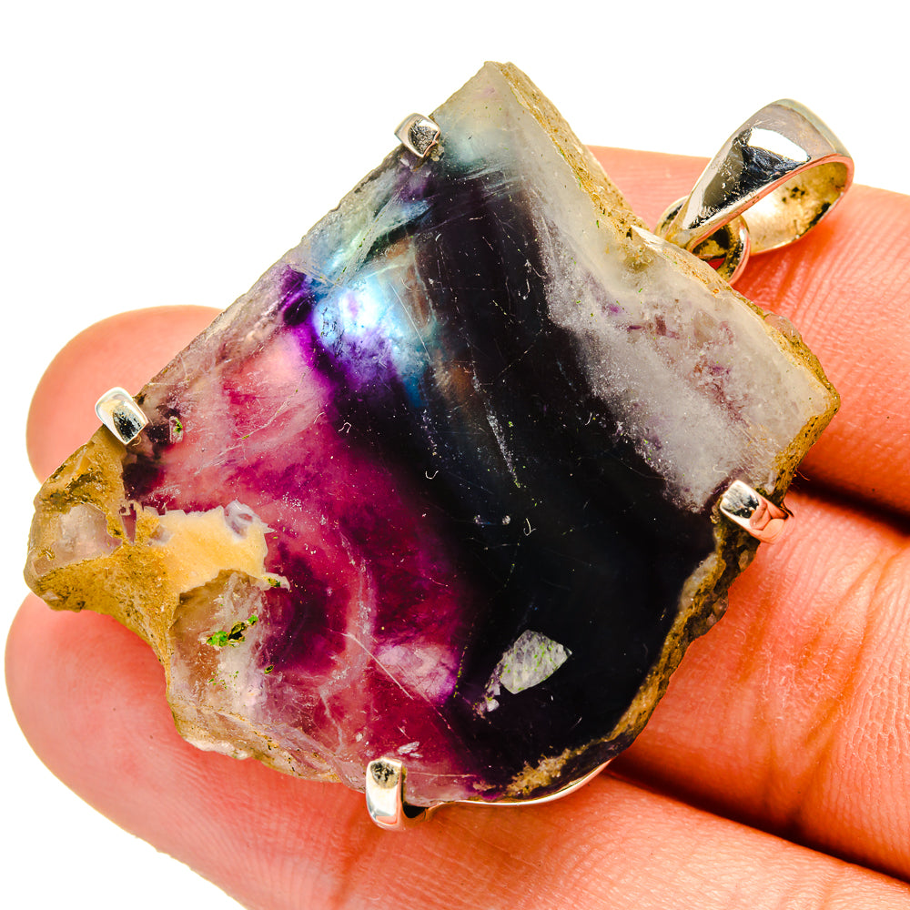 Fluorite Pendants handcrafted by Anasilvercos - PD10582