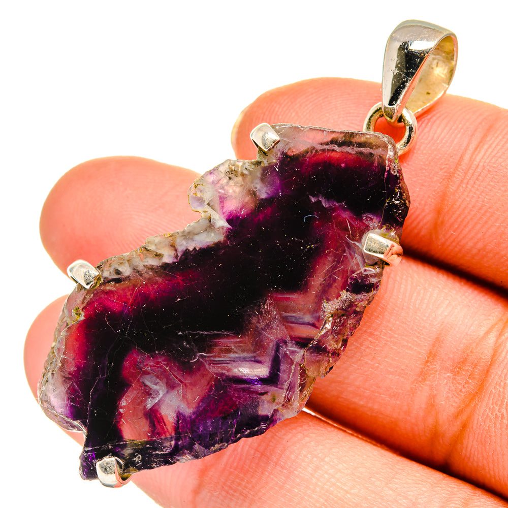 Fluorite Pendants handcrafted by Anasilvercos - PD10585