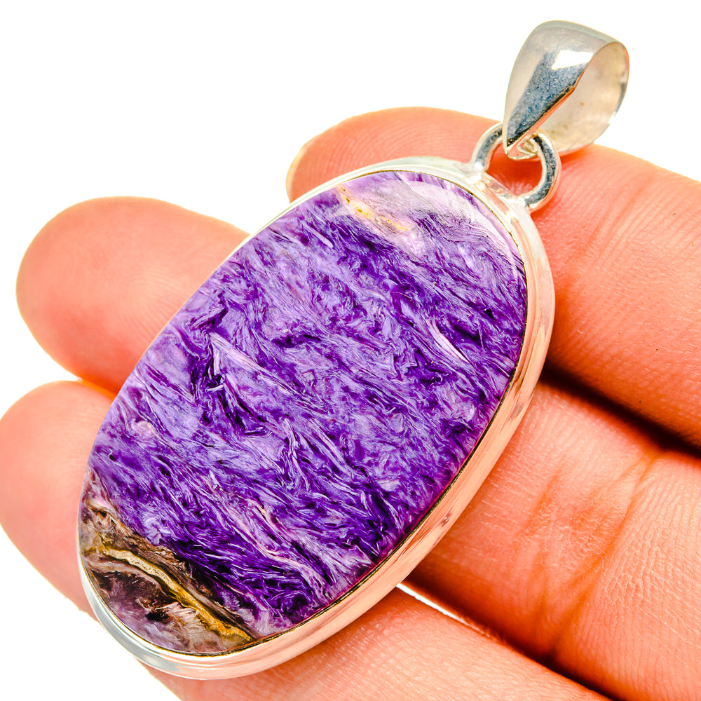 Charoite Pendants handcrafted by Anasilvercos - PD10590