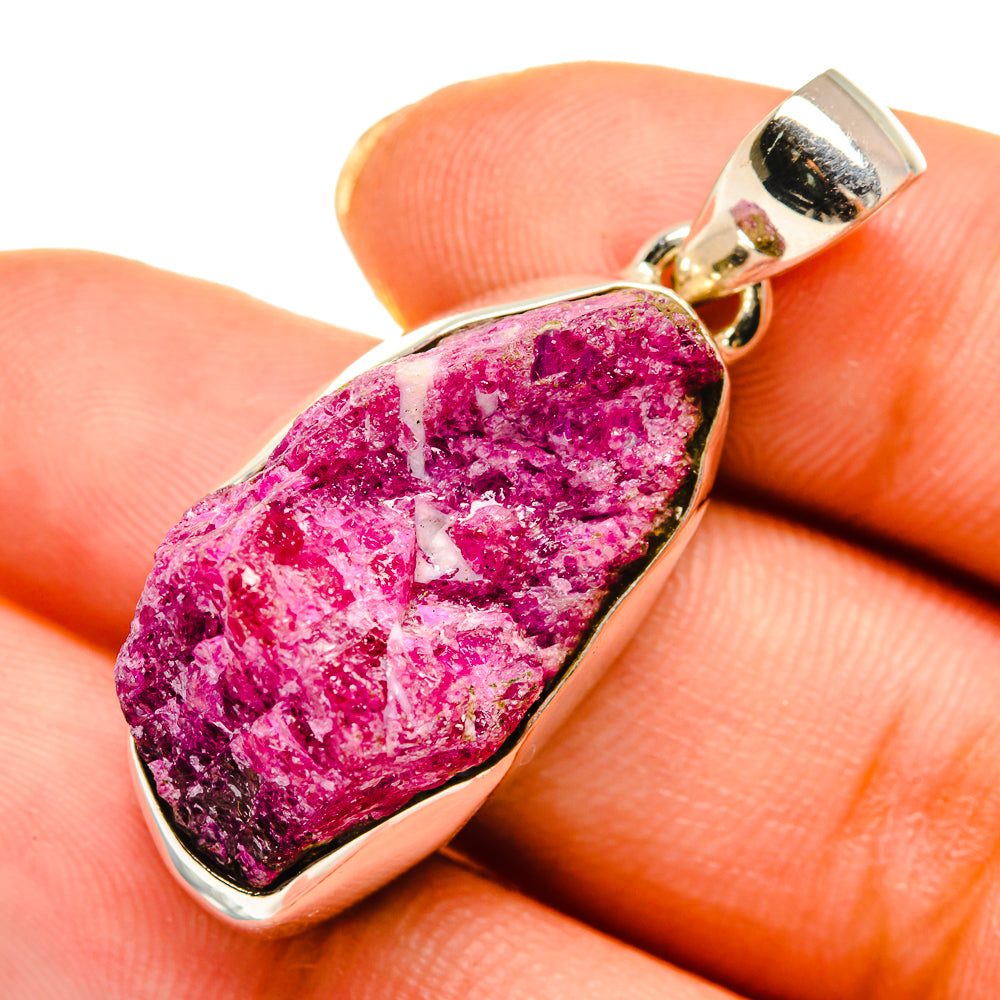 Ruby Zoisite Pendants handcrafted by Anasilvercos - PD10592
