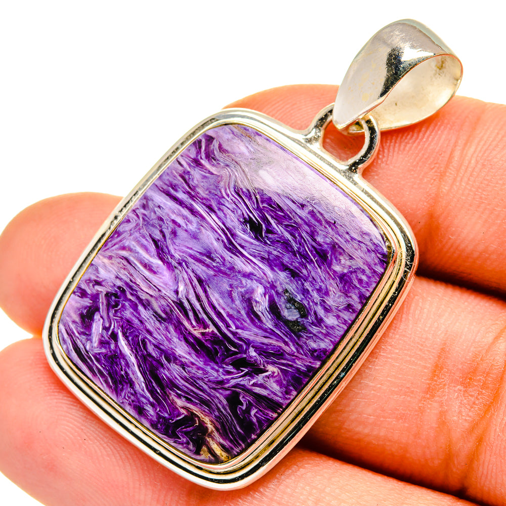 Charoite Pendants handcrafted by Anasilvercos - PD10597