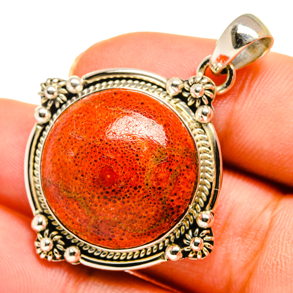 Sponge Coral Pendants handcrafted by Anasilvercos - PD10605
