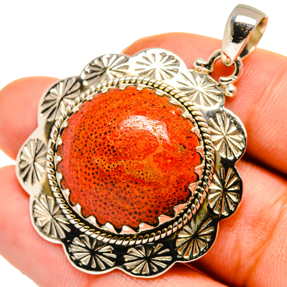 Sponge Coral Pendants handcrafted by Anasilvercos - PD10607