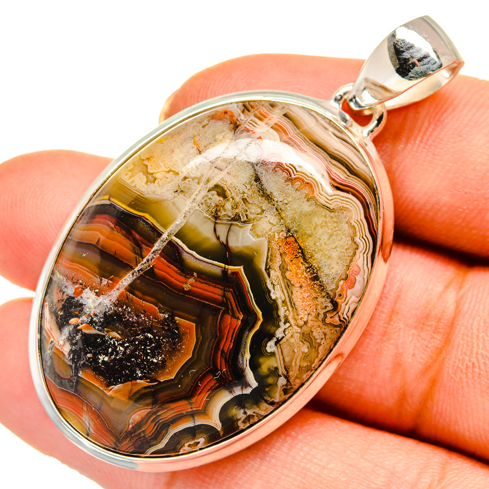 Laguna Lace Agate Pendants handcrafted by Anasilvercos - PD10617