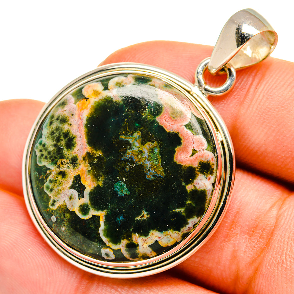 Ocean Jasper Pendants handcrafted by Anasilvercos - PD10625