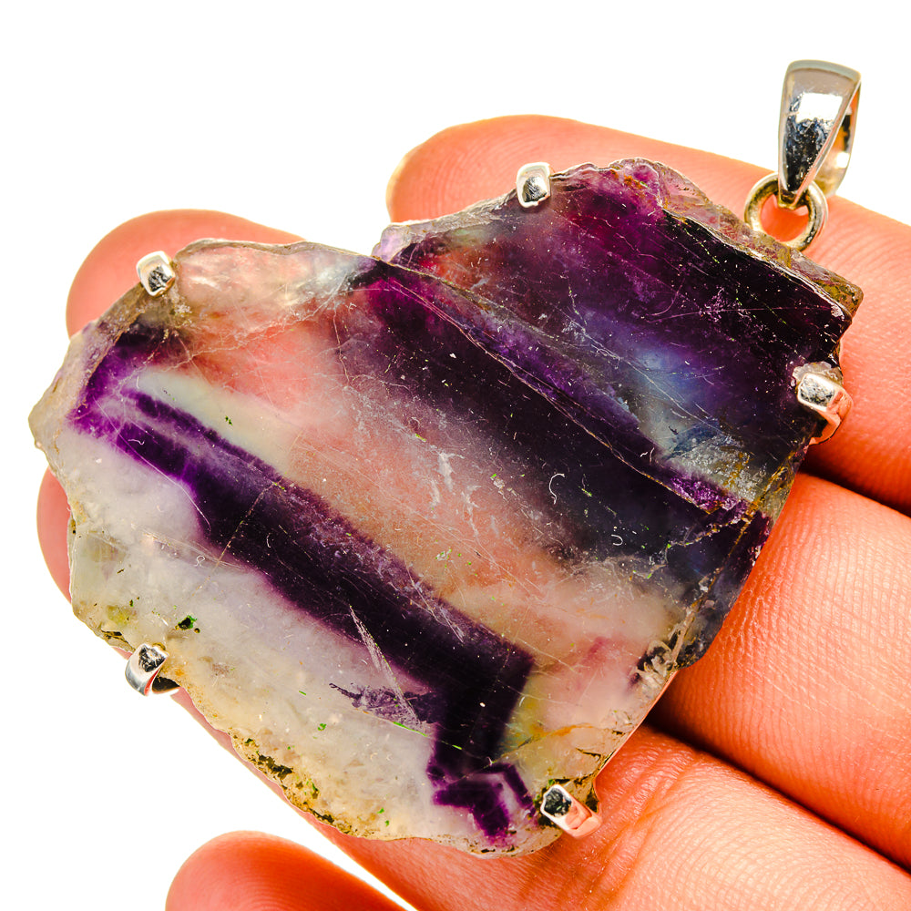 Fluorite Pendants handcrafted by Anasilvercos - PD10629