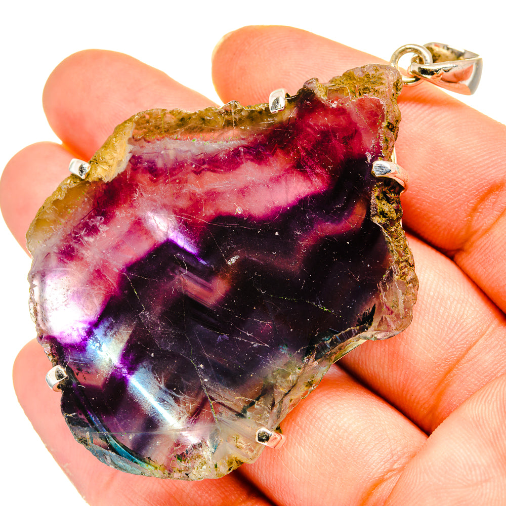 Fluorite Pendants handcrafted by Anasilvercos - PD10630