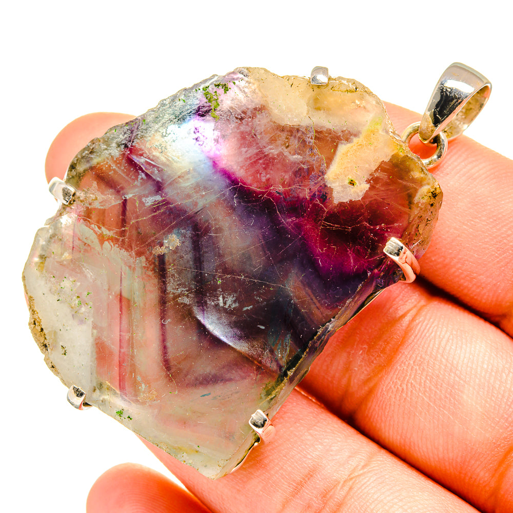 Fluorite Pendants handcrafted by Anasilvercos - PD10631