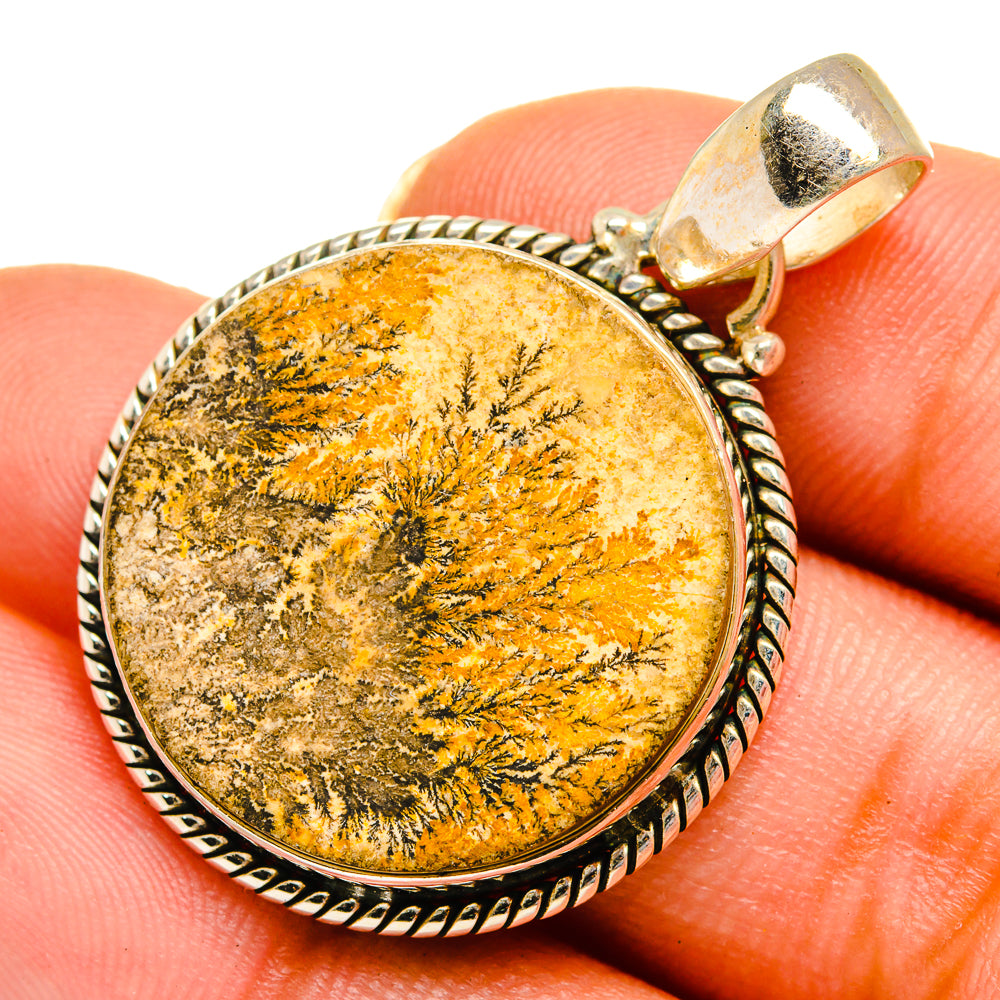 Germany Psilomelane Dendrite Pendants handcrafted by Anasilvercos - PD10633