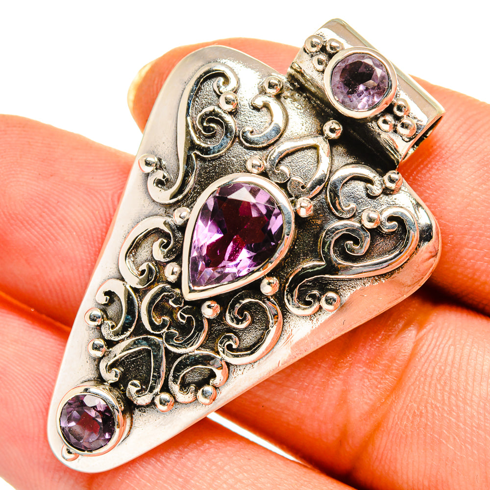 Amethyst Pendants handcrafted by Anasilvercos - PD10642