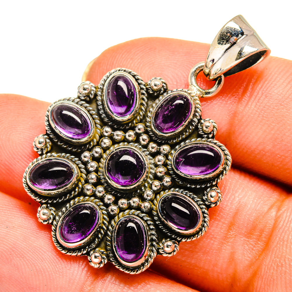 Amethyst Pendants handcrafted by Anasilvercos - PD10665
