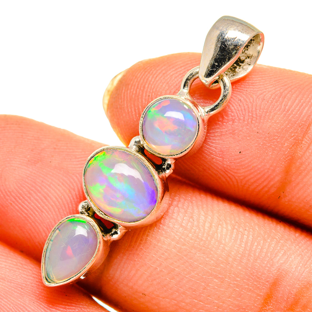 Ethiopian Opal Pendants handcrafted by Anasilvercos - PD10666