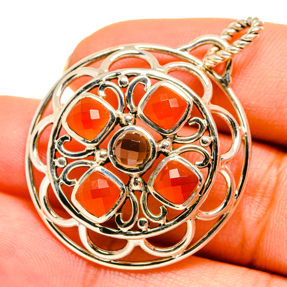 Carnelian Pendants handcrafted by Anasilvercos - PD10682