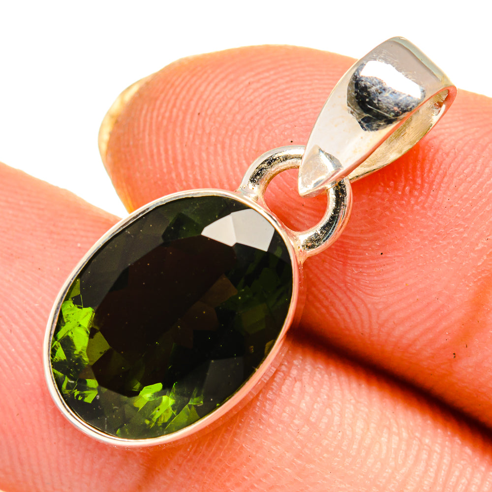 Czech Moldavite Pendants handcrafted by Anasilvercos - PD10688