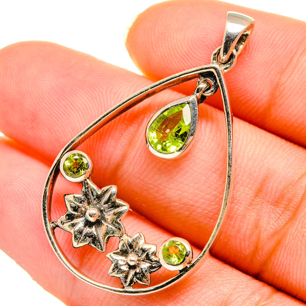 Peridot Pendants handcrafted by Anasilvercos - PD10696
