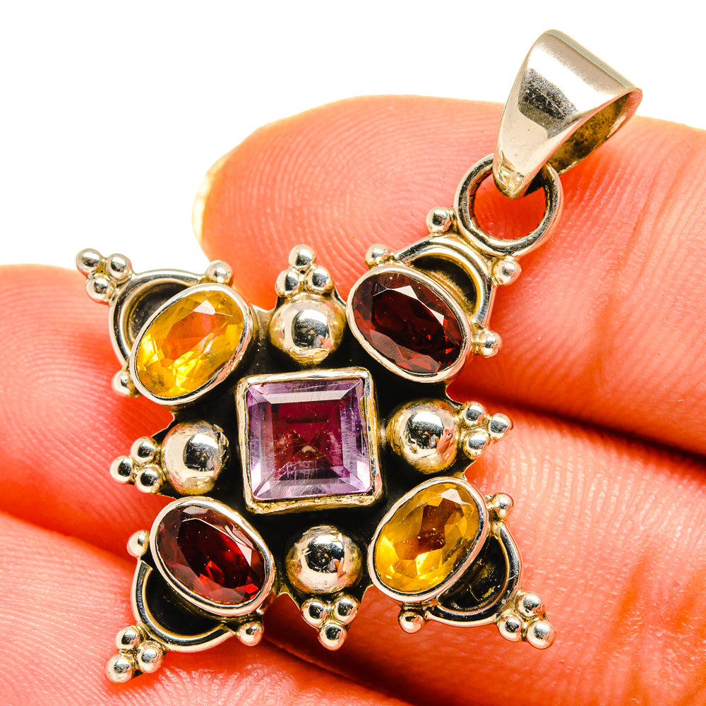 Amethyst Pendants handcrafted by Anasilvercos - PD10708